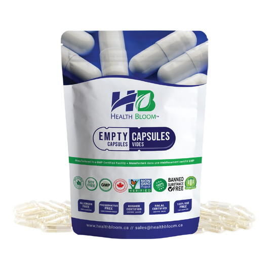 Empty Vegetable Capsules Natural Pouch