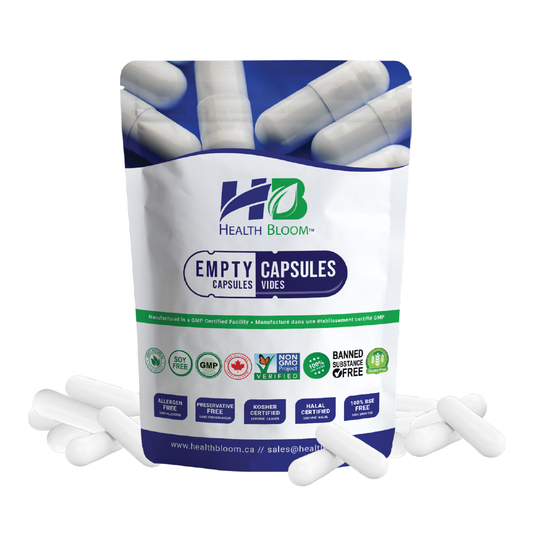 Empty vegetable capsules white