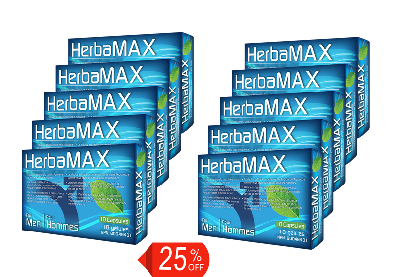 HERBAMAX FOR MEN - 10Count X 10Packs Save 25%