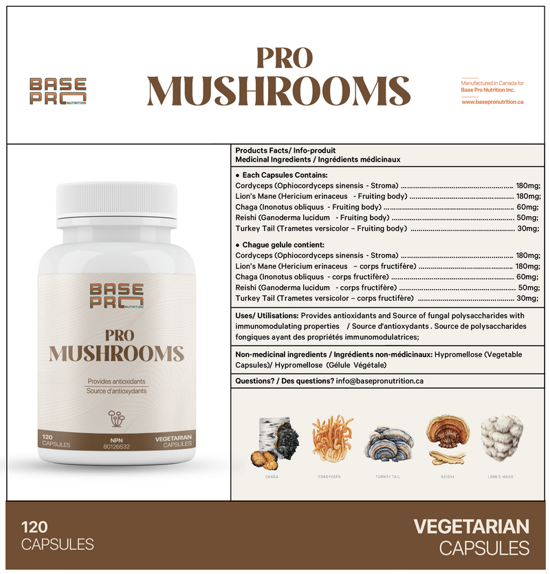 Pro Mushrooms 120 count