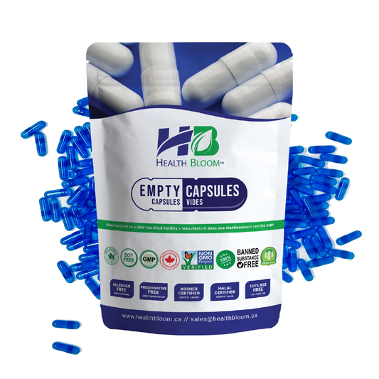 Empty Gelatin Capsules Blue