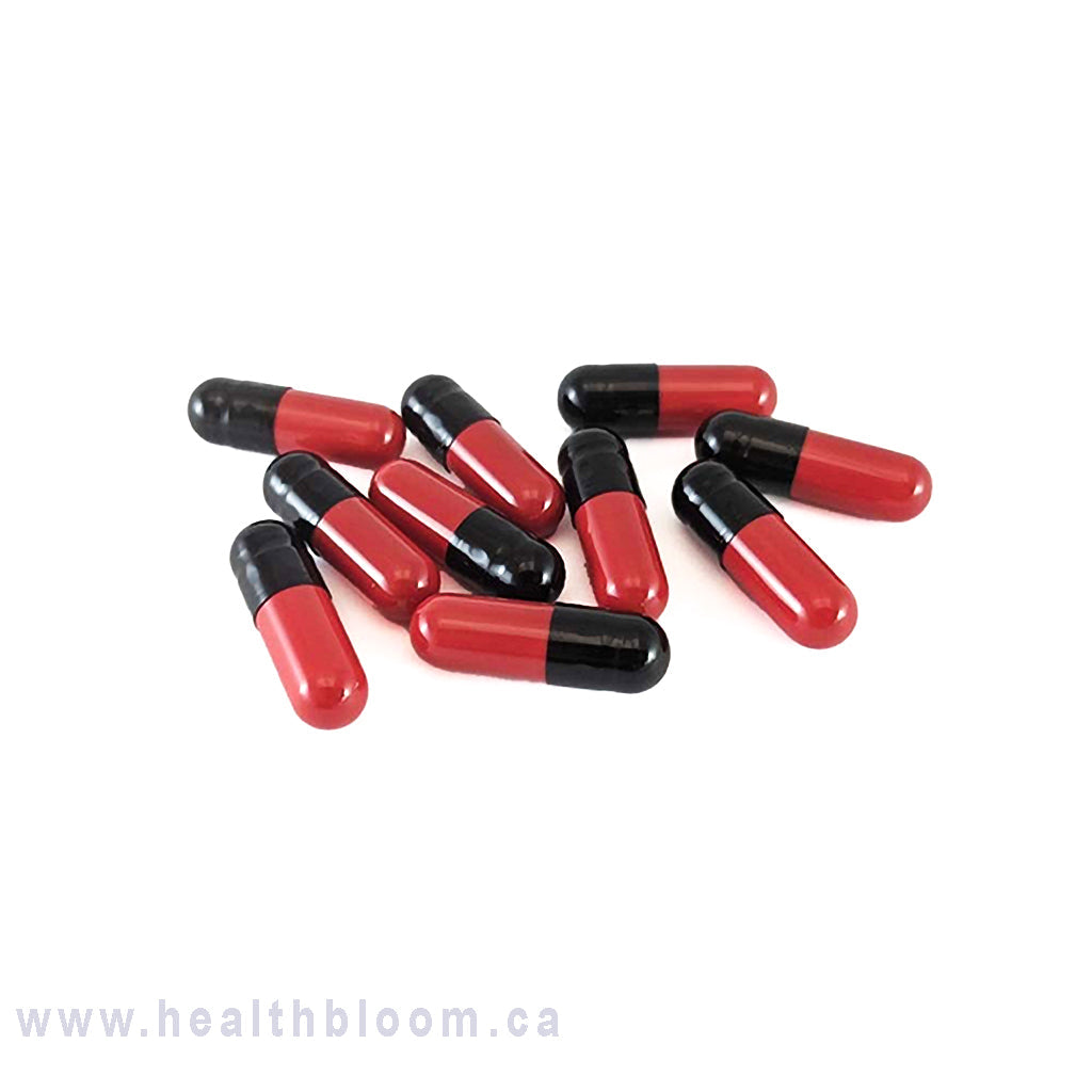 Empty Gelatin Capsules Black Red