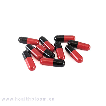 Empty Gelatin Capsules Black Red