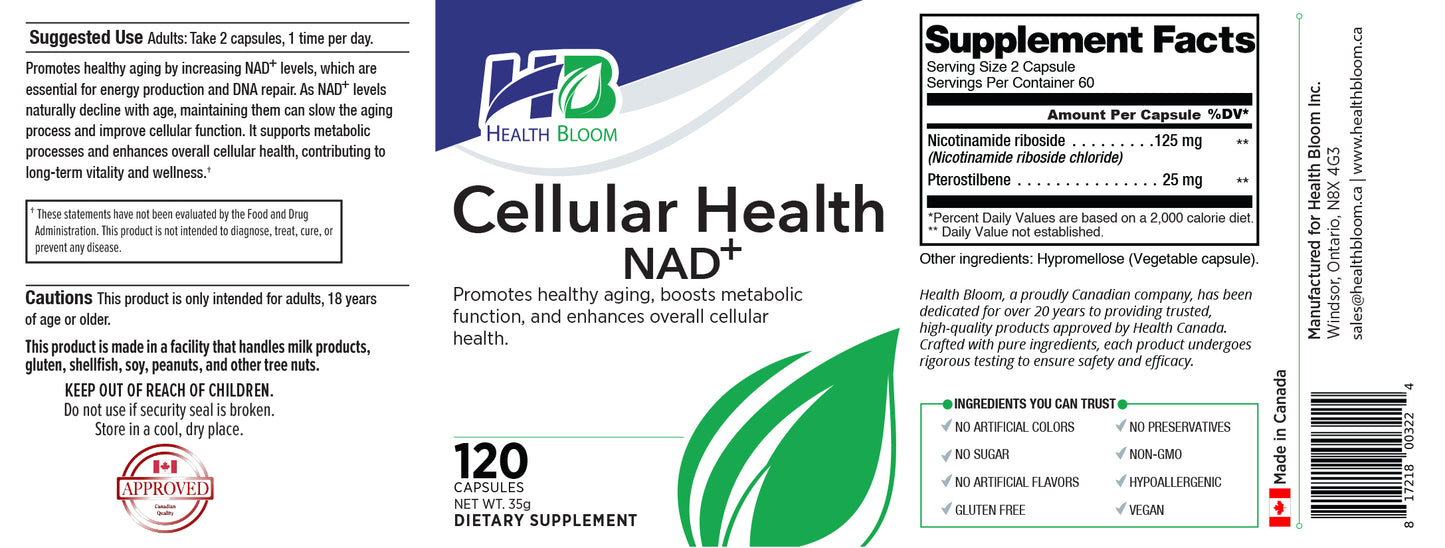 Cellular Health label