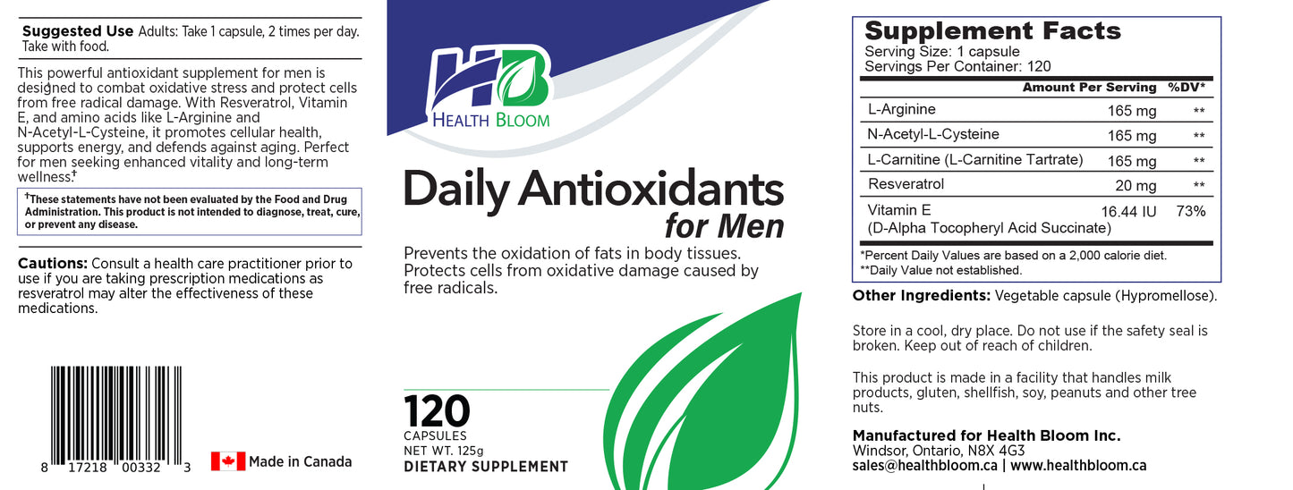 Daily Antioxidants for Men