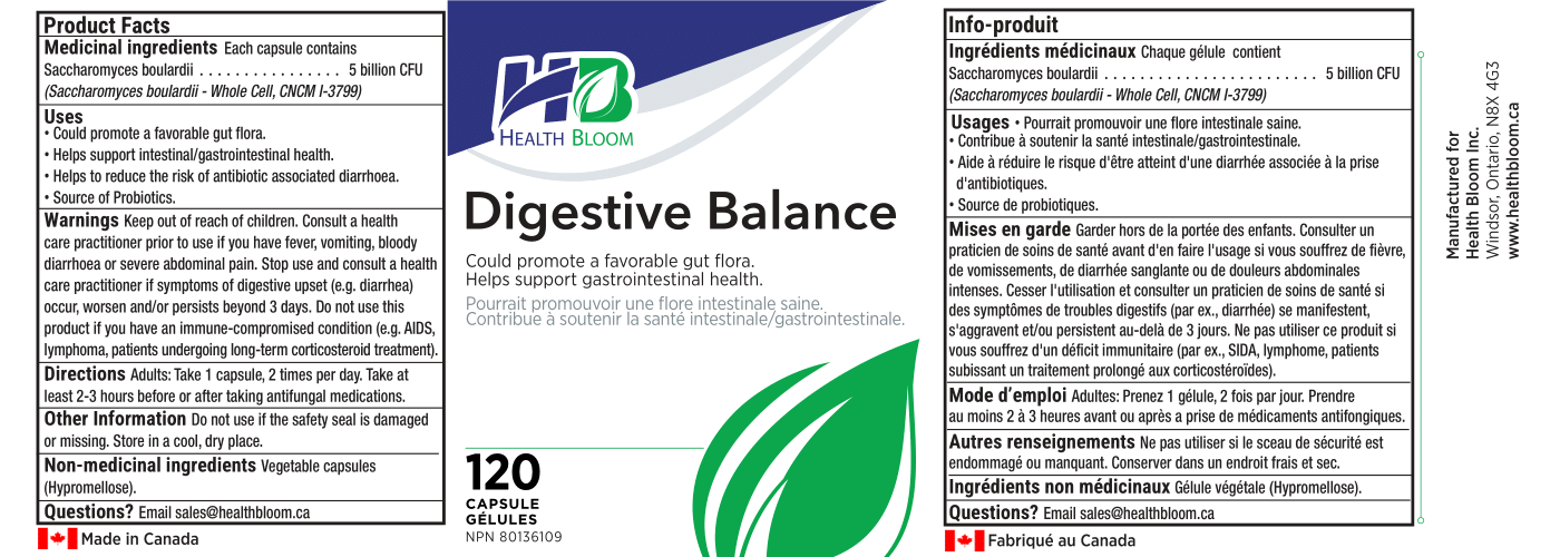 Digestive Balance Label