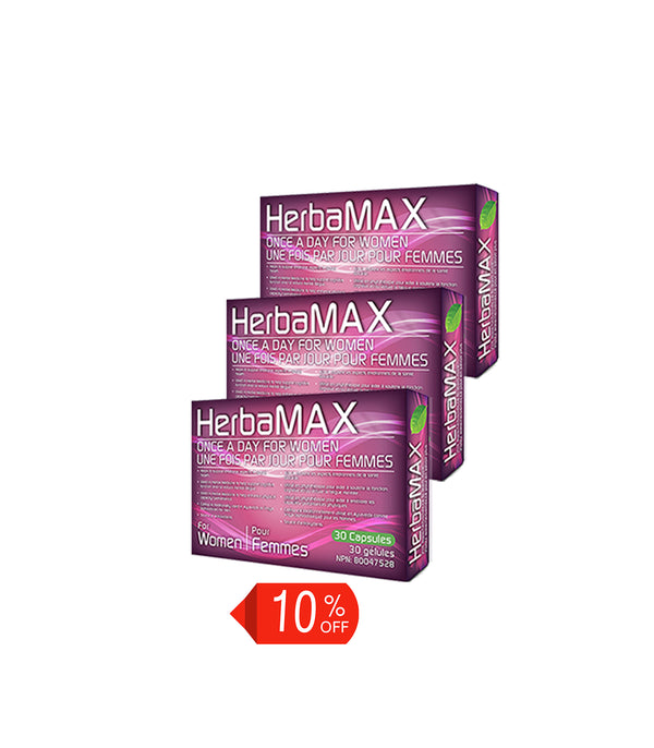HerbaMAX Once a day for Women - 30 COUNT X 3 PACKS