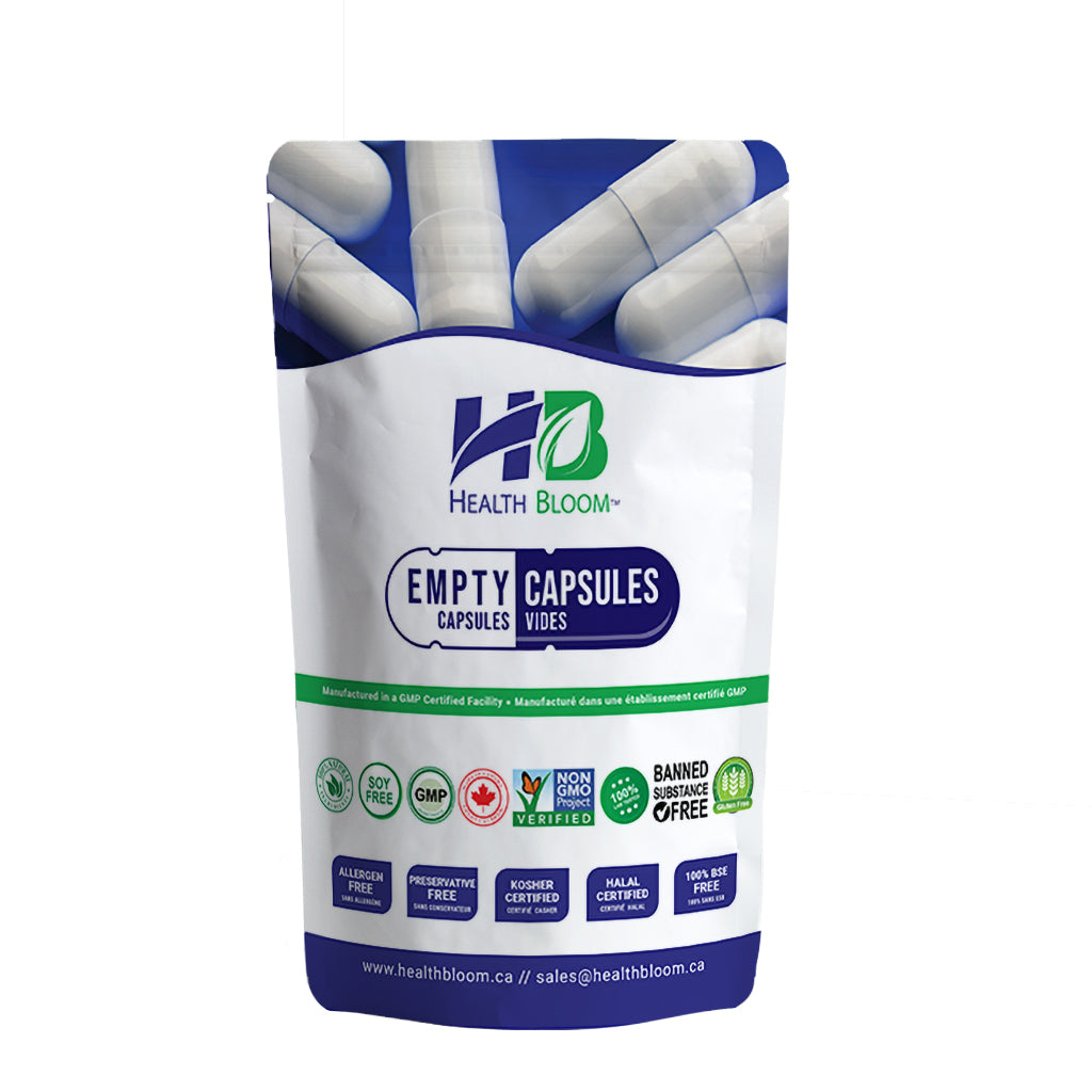 Empty Gelatin Capsules Pouch Front