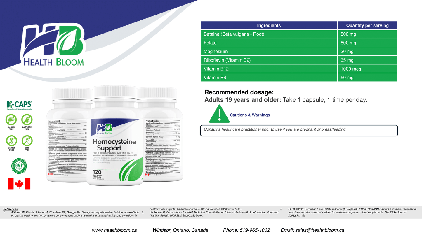 Health Bloom Homocysteine Support 