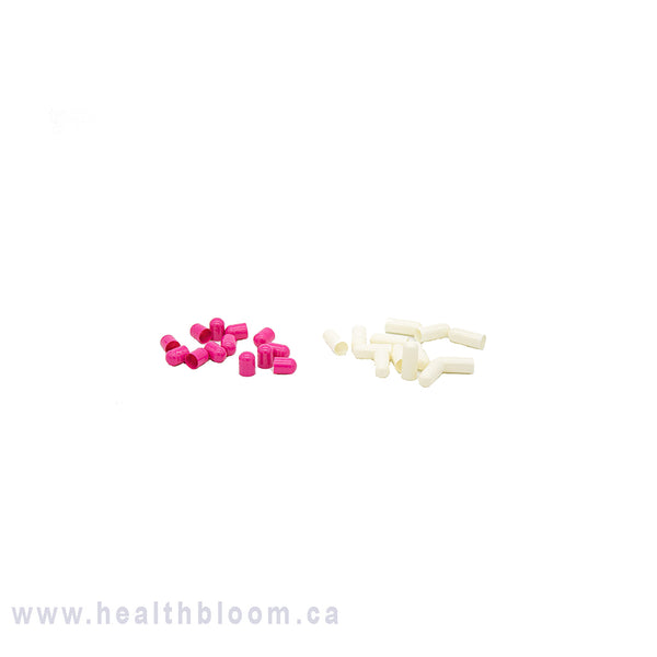 Empty Gelatin Capsules Size 00 Separated Pink/White