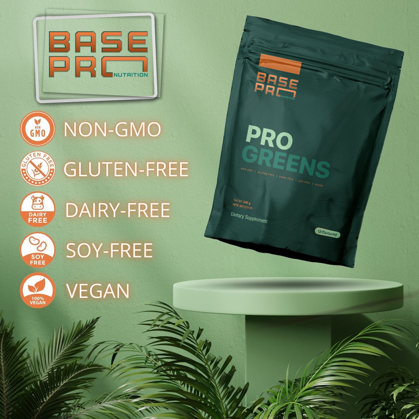 Pro Greens - Unflavored - 240 grams