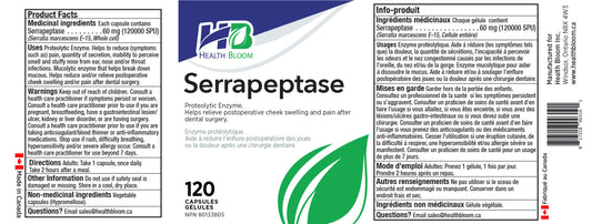 Serrapeptase Label