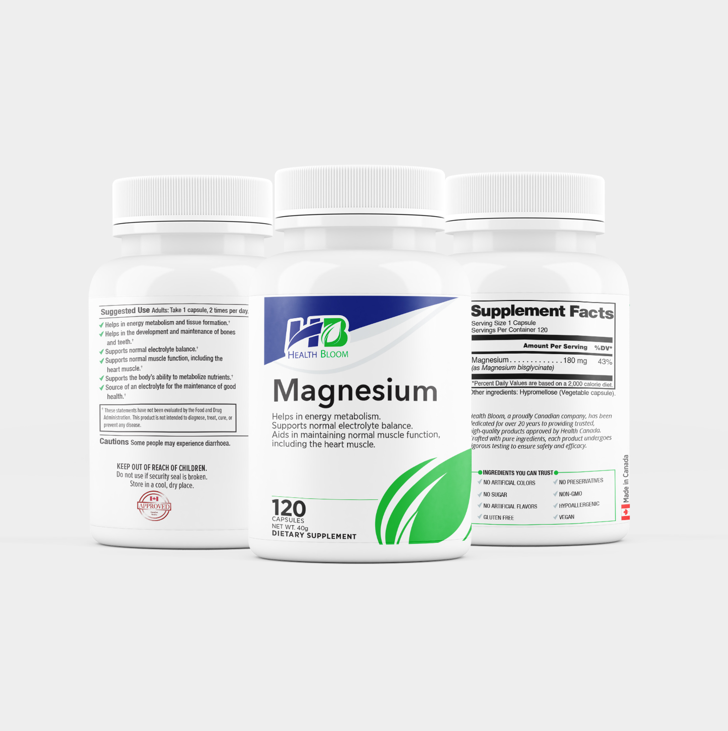 Magnesium 3 bottles 