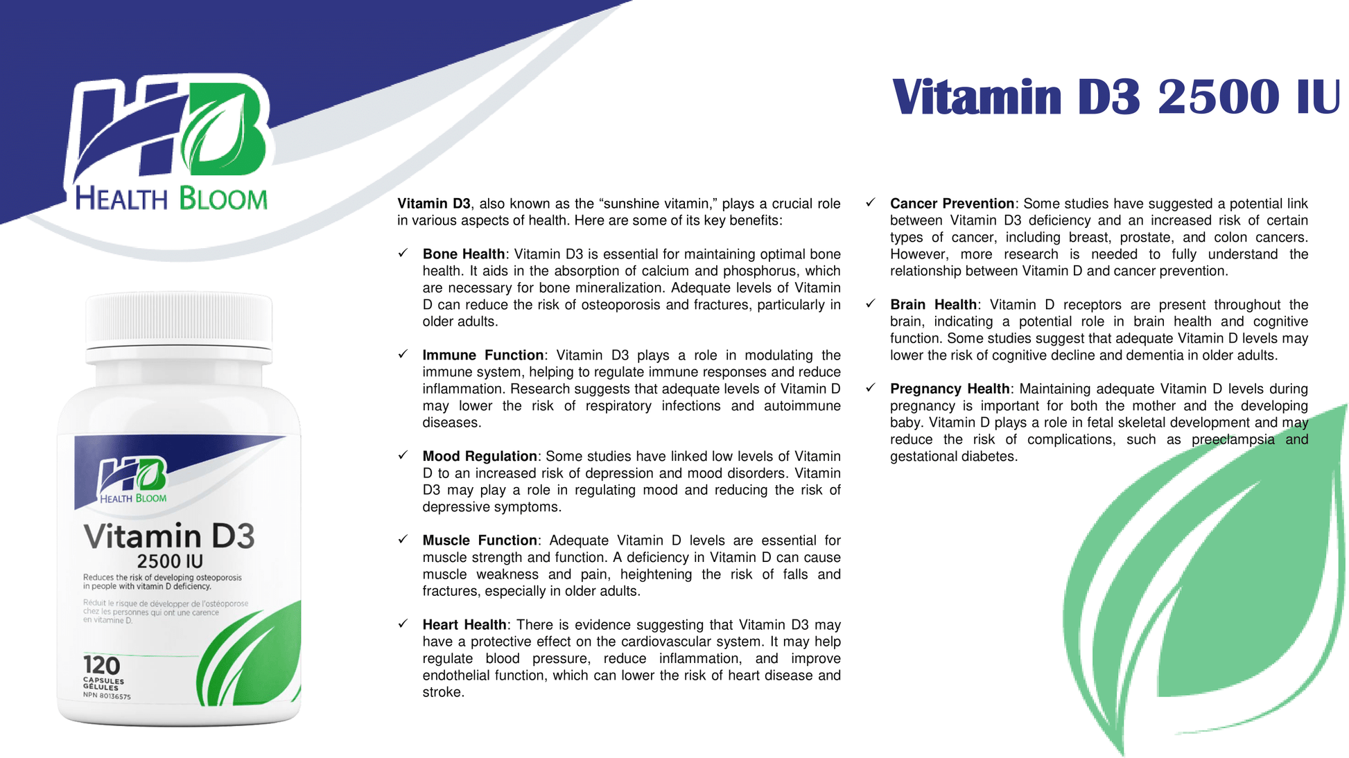 Vitamin D 500 IU Catalog