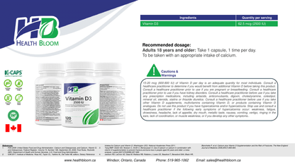 Vitamin D 500 IU Catalog