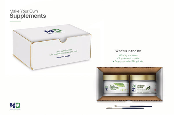 Olive Leaf Powder Supplement Kit