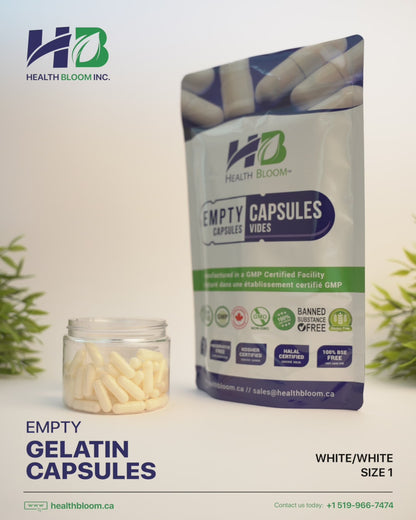 Empty Vegetable Capsules Size 00 White